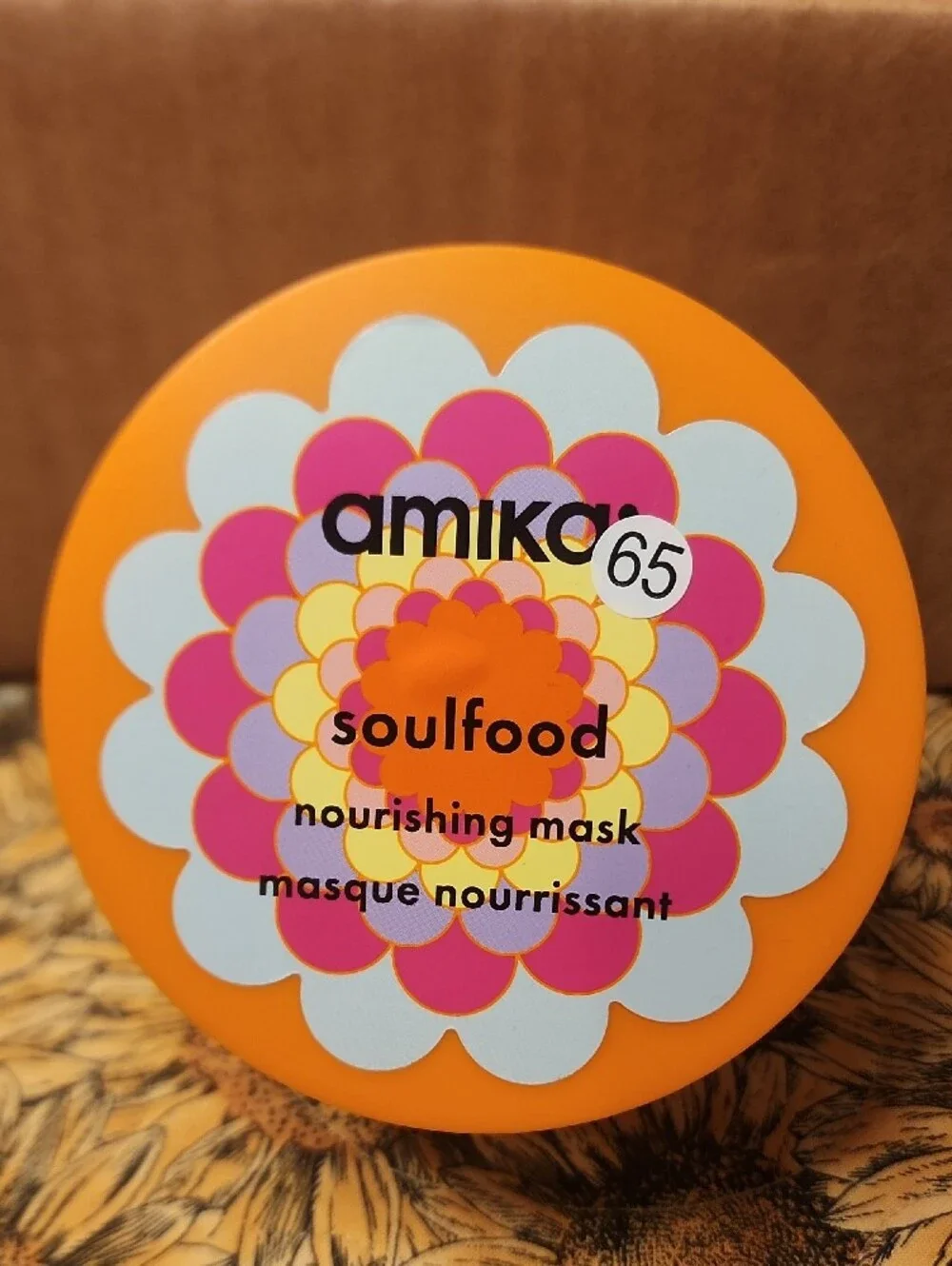amika Soulfood Nourishing Mask - Bright Orange Jar